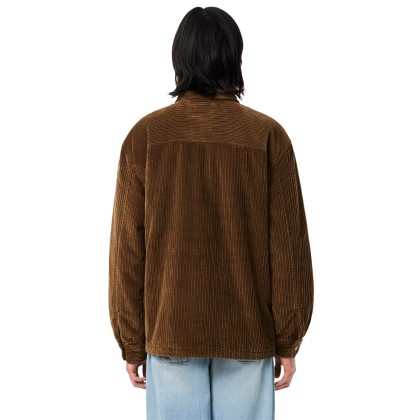 Lacoste Camisa Padded Corduroy Mascara Brown Lacoste Camisa Padded Corduroy Mascara Brown