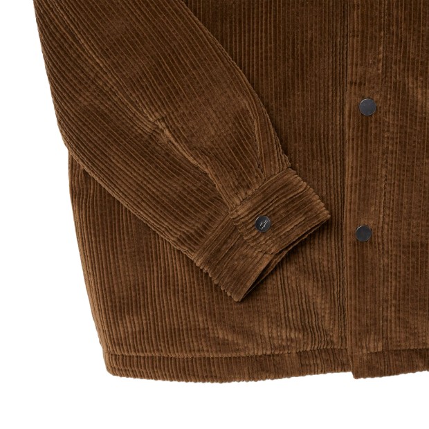Lacoste Camisa Padded Corduroy Mascara Brown