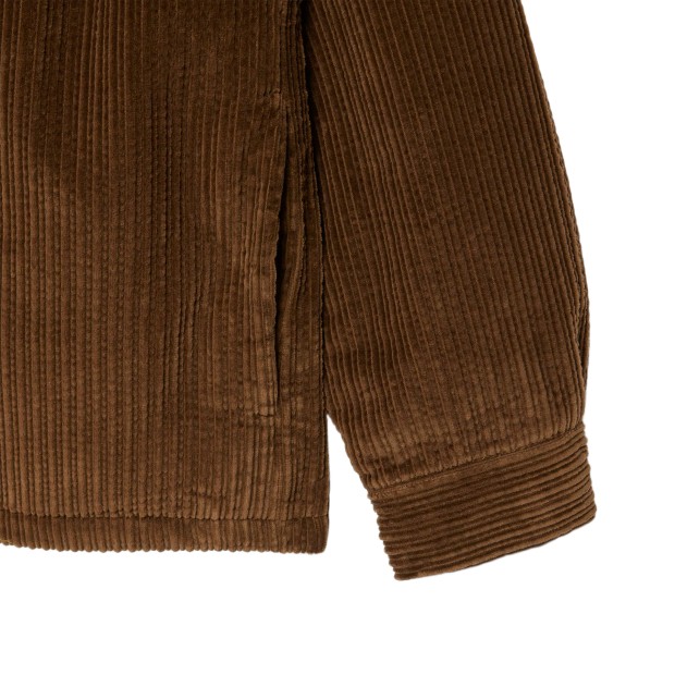 Lacoste Camisa Padded Corduroy Mascara Brown