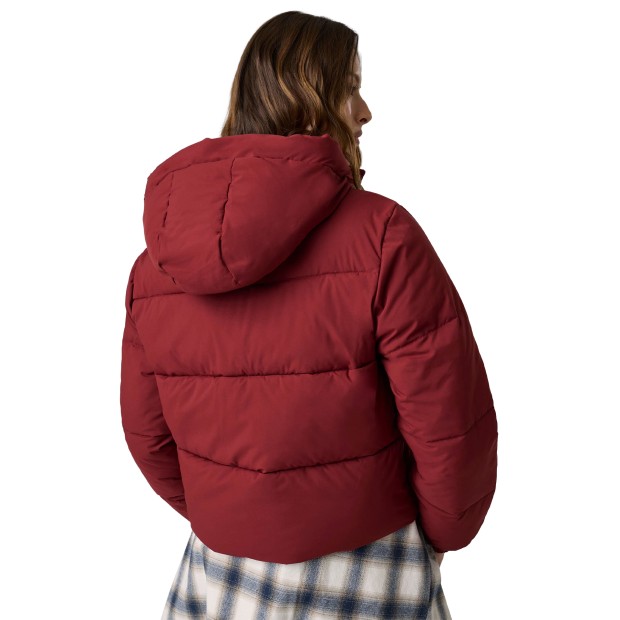 Guess Casaco Cropped Puffer Vineyard Red