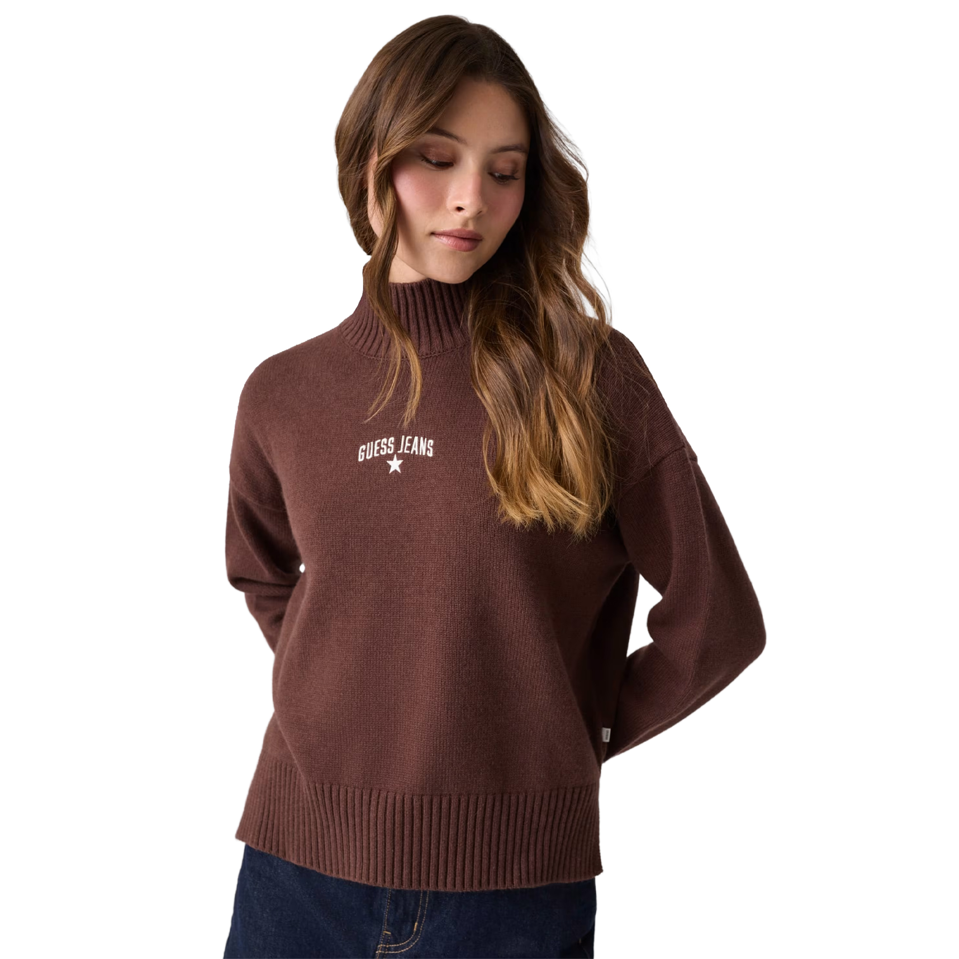 Guess Camisola Emb Rich Brown