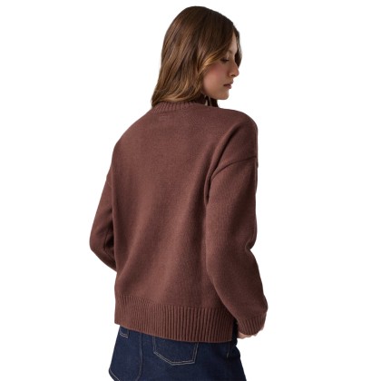 Guess Camisola Emb Rich Brown Guess Camisola Emb Rich Brown