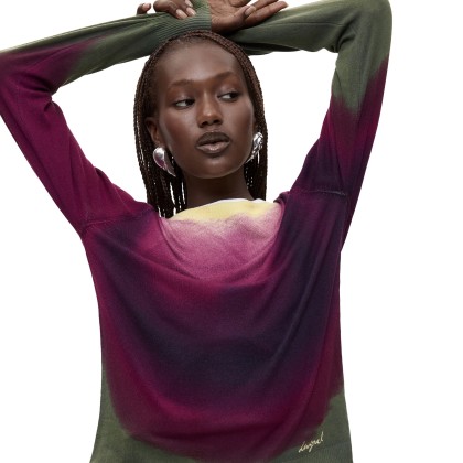 Desigual Camisola Veget Berenjena