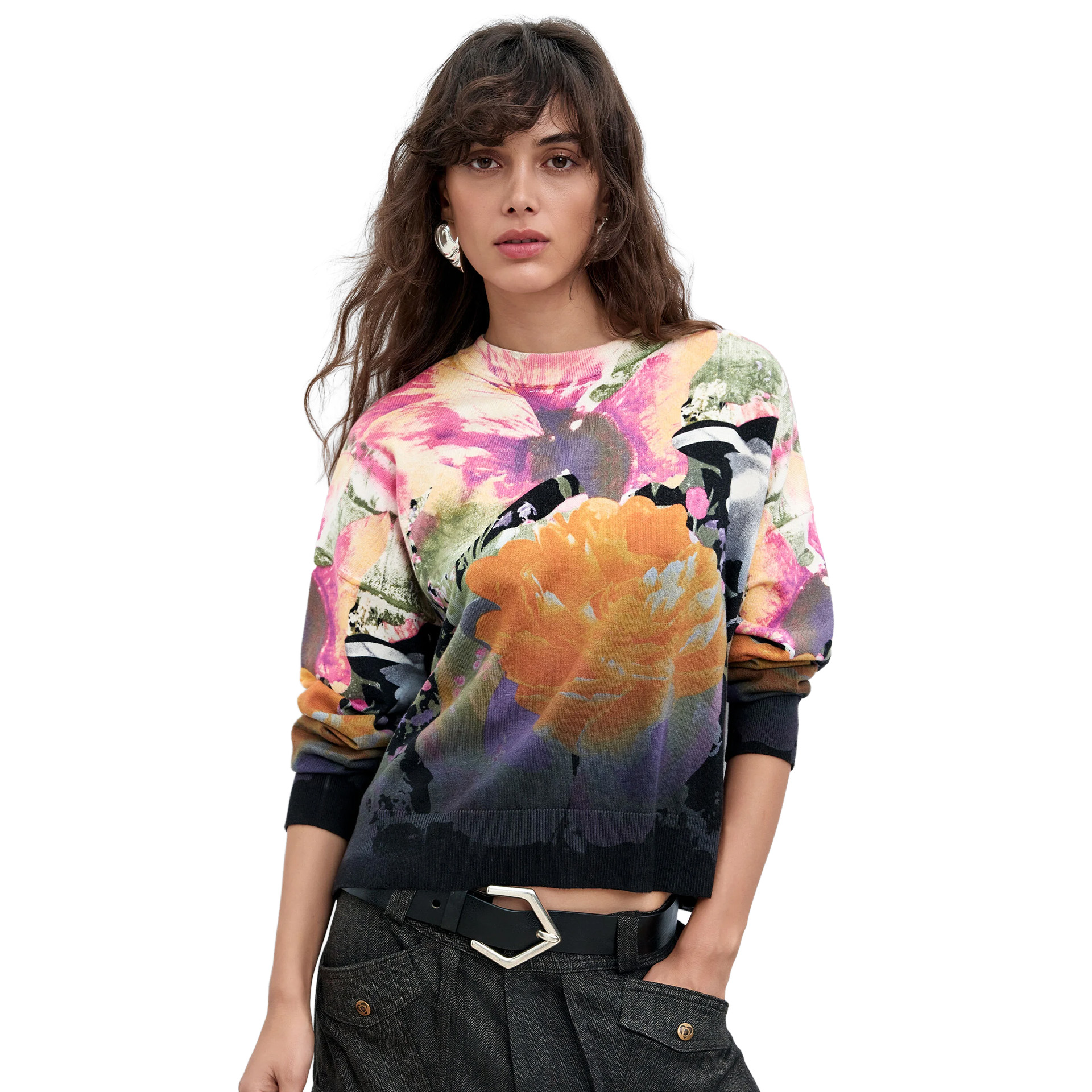 Desigual Camisola Rose Degrade Lacroix Negro