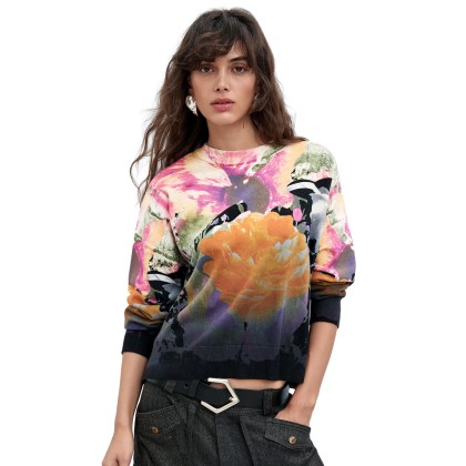 Desigual Camisola Rose Degrade Lacroix Negro
