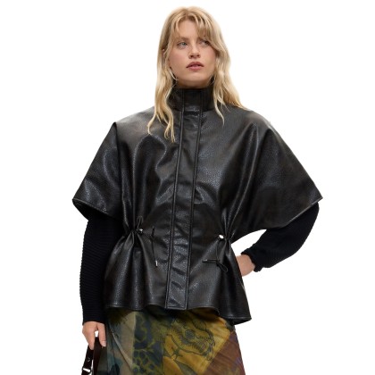 Desigual Poncho Richmond Pasadas Chocolate