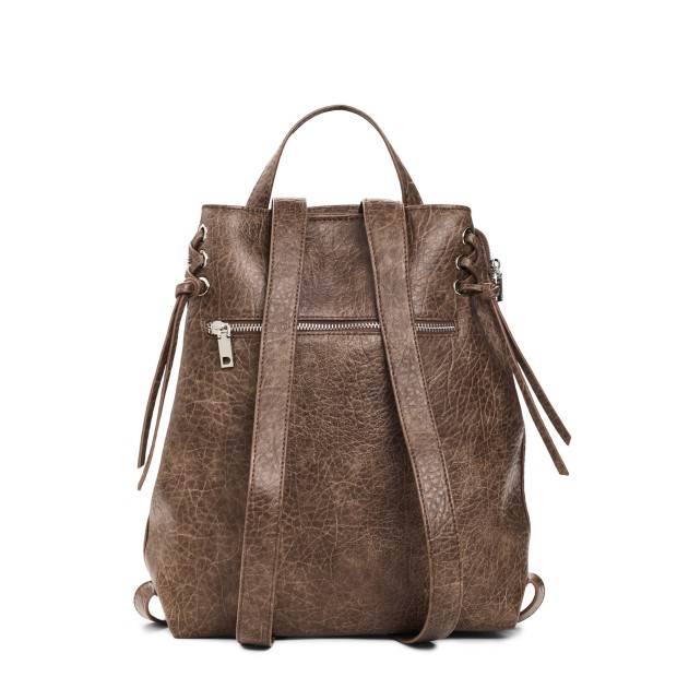 Desigual Mochila Luena Nf Half Logo Marron Oscuro