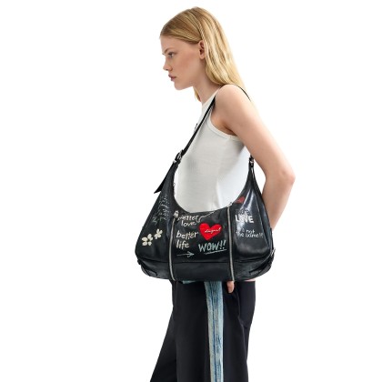 Desigual Mala Wow Heaven Maxi Negro Desigual Mala Wow Heaven Maxi Negro