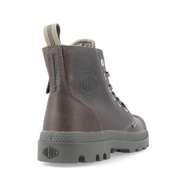 Palladium Pampa Hi Zip Leather Ess Dusky Green