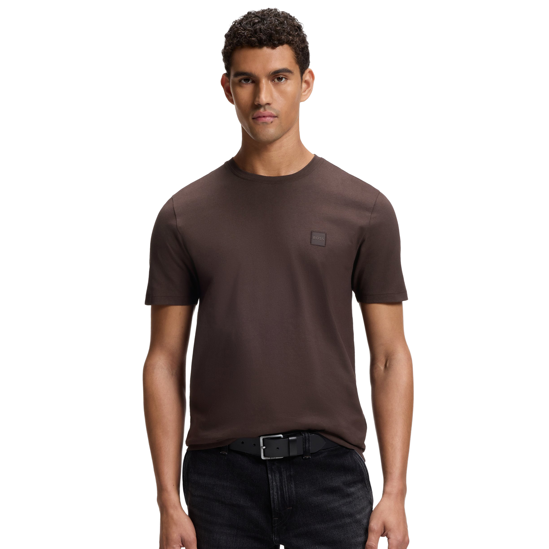 BOSS T-shirt Tales Dark Brown