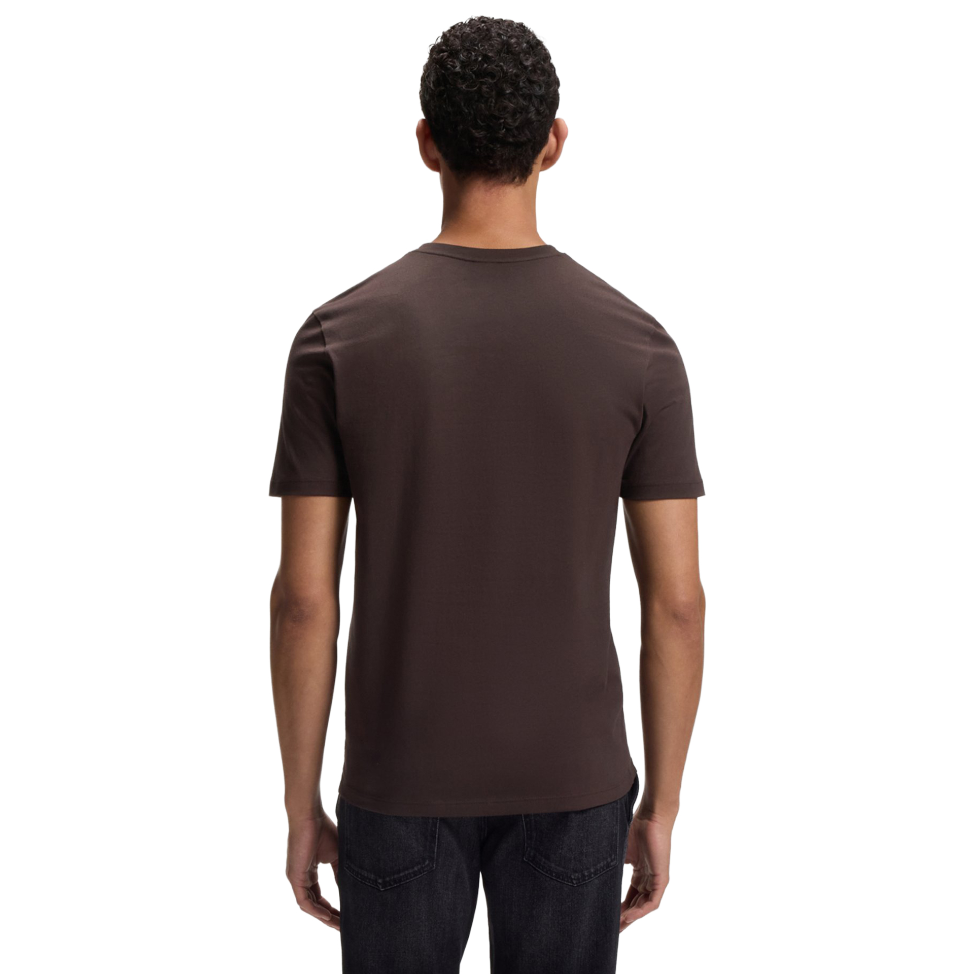 BOSS T-shirt Tales Dark Brown
