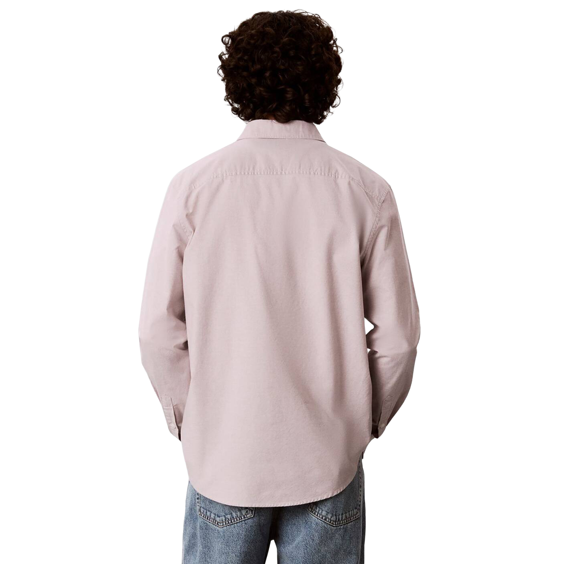 Calvin Klein Camisa Solid Oxford Classic Dusted Fox