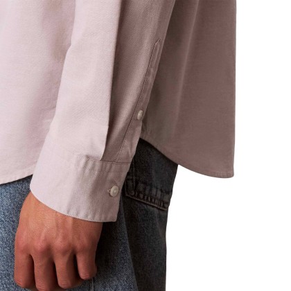 Calvin Klein Camisa Solid Oxford Classic Dusted Fox Calvin Klein Camisa Solid Oxford Classic Dusted Fox
