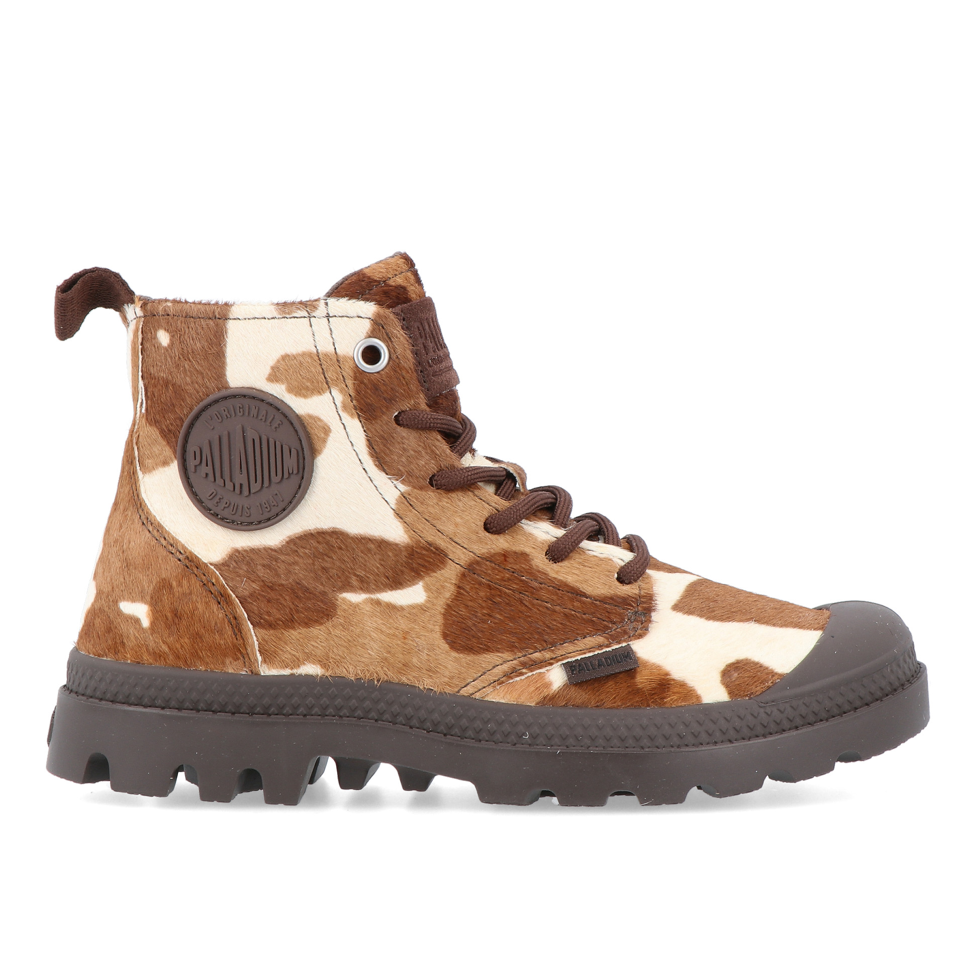 Palladium Pampa Hi Zip Pony Cow Print