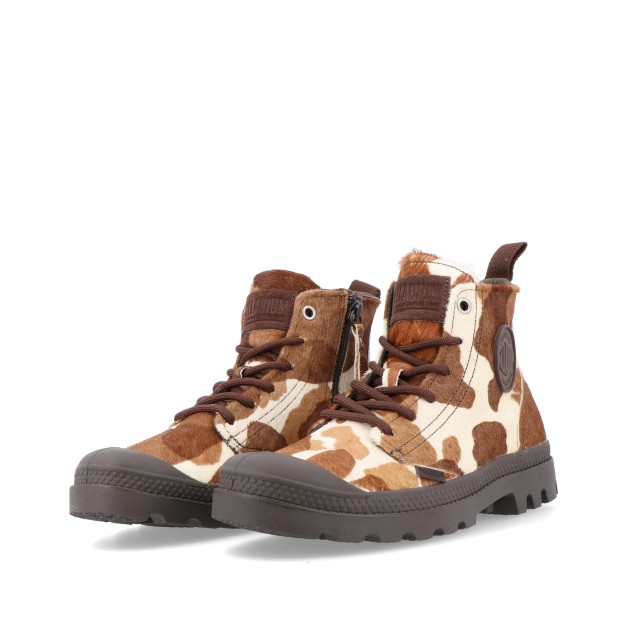 Palladium Pampa Hi Zip Pony Cow Print