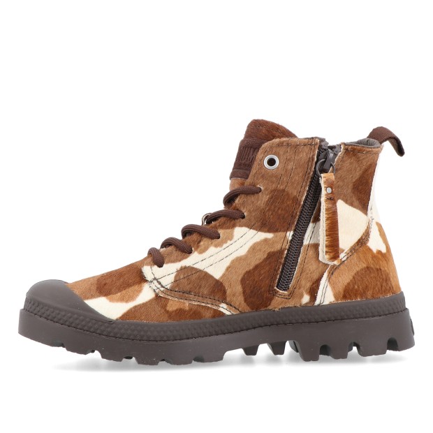 Palladium Pampa Hi Zip Pony Cow Print