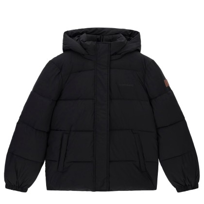 Guess Casaco Regular Length Puffer Jet Black A996 Guess Casaco Regular Length Puffer Jet Black A996