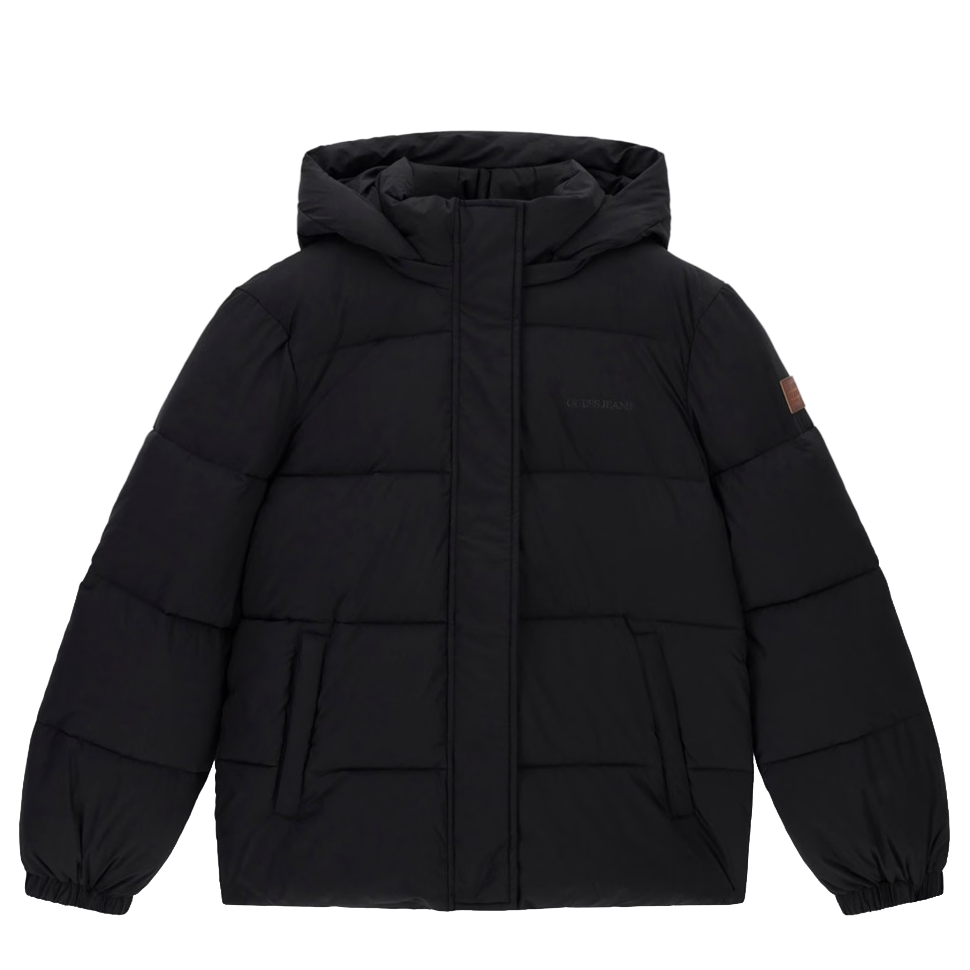 Guess Casaco Regular Length Puffer Jet Black A996