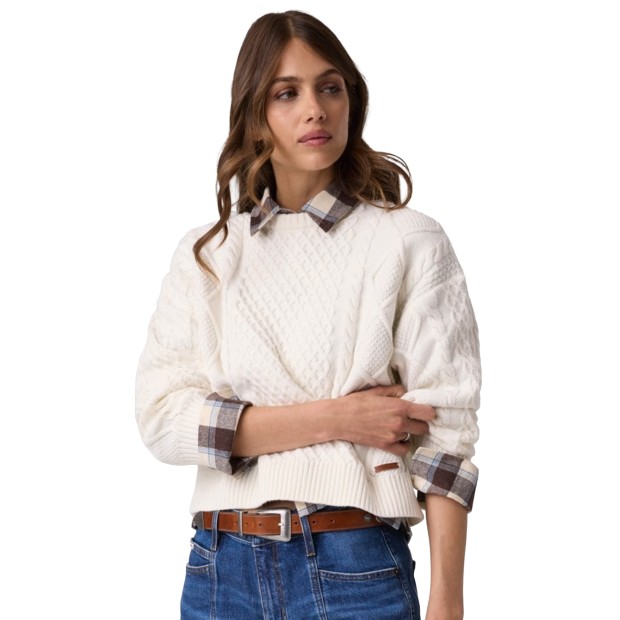 Guess Camisola Cable Warm White
