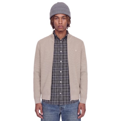 Jack & Jones Casaco Ryan Knit Full Zip Plaza Taupe Jack & Jones Casaco Ryan Knit Full Zip Plaza Taupe