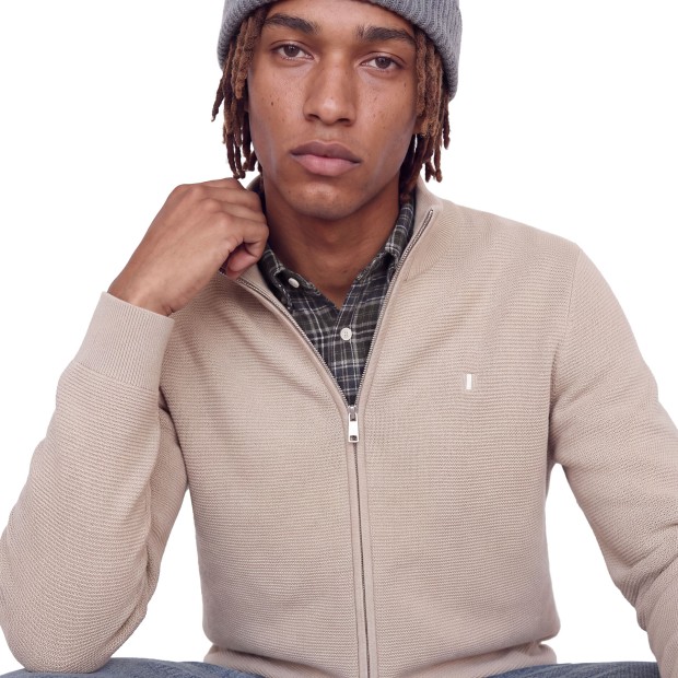 Jack & Jones Casaco Ryan Knit Full Zip Plaza Taupe