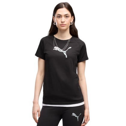 Puma T-shirt Ess Logo Lab Black Puma T-shirt Ess Logo Lab Black