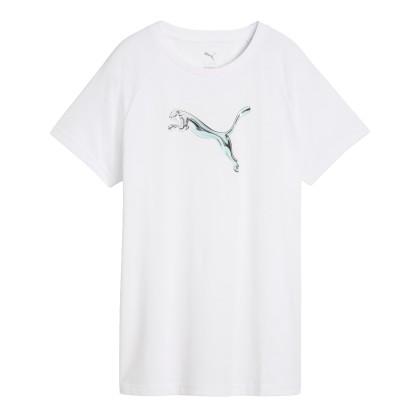 Puma T-shirt Ess Logo Lab White Puma T-shirt Ess Logo Lab White