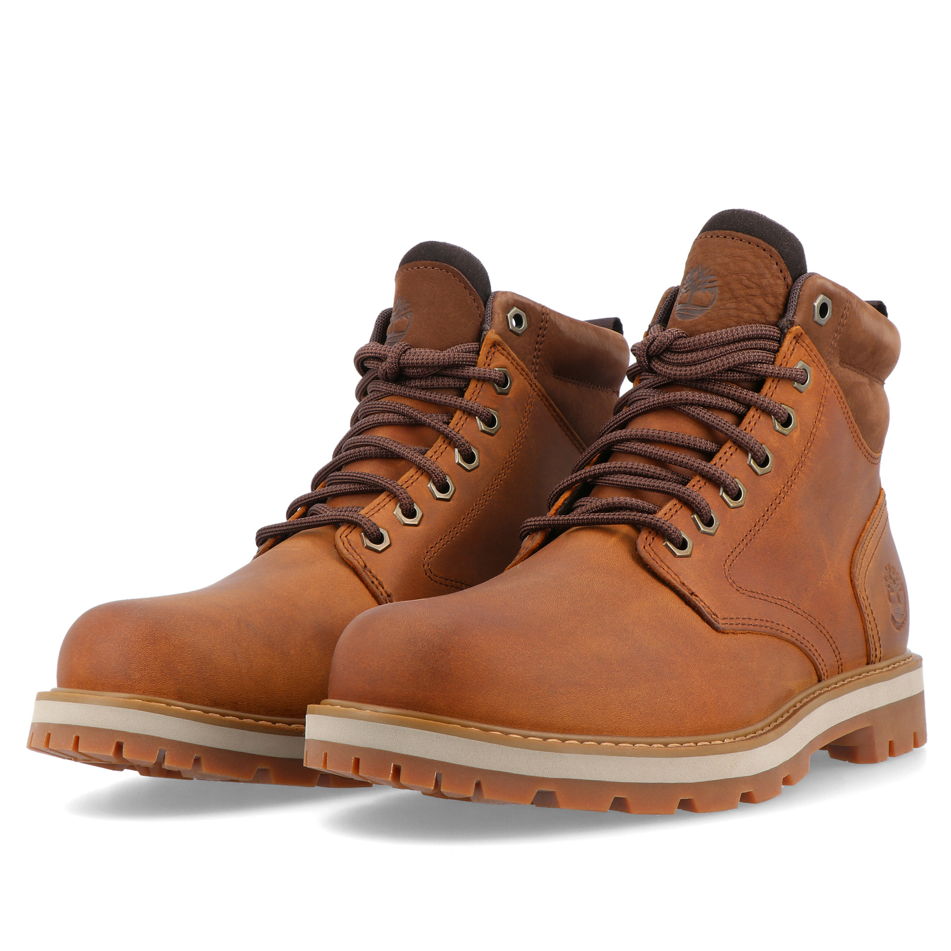 Timberland Britton Road Mid Lace Up Waterproof Rust Full Grain