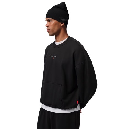 Jordan Sweat Flight Fleece Crew-neck Black Jordan Sweat Flight Fleece Crew-neck Black