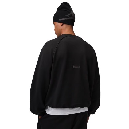 Jordan Sweat Flight Fleece Crew-neck Black Jordan Sweat Flight Fleece Crew-neck Black