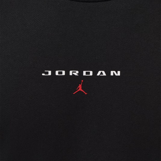 Jordan Sweat Flight Fleece Crew-neck Black