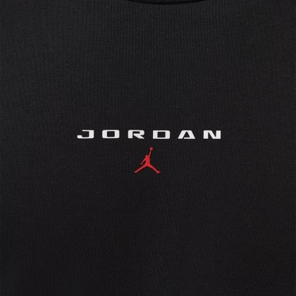 Jordan Sweat Flight Fleece Crew-neck Black Jordan Sweat Flight Fleece Crew-neck Black