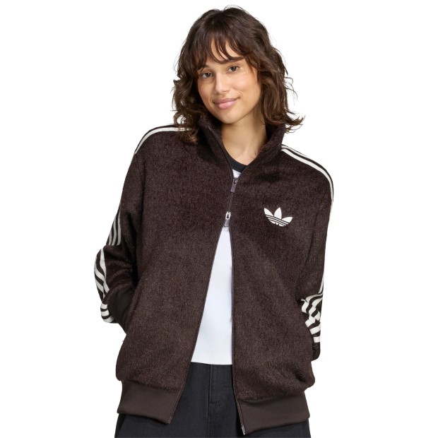 adidas Originals Casaco Mohair Firebird Loose Aurora Coffee