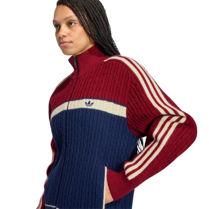 adidas Originals Casaco Knitted Archive Team Navy Blue adidas Originals Casaco Knitted Archive Team Navy Blue