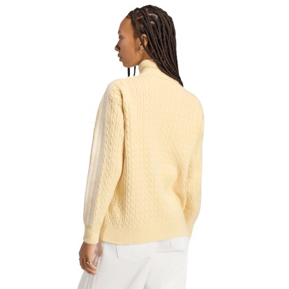 adidas Originals Casaco Knitted Firebird Loose Warm Vanilla