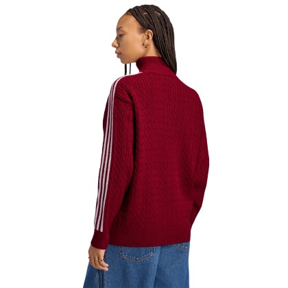 adidas Originals Casaco Knitted Firebird Loose Collegiate Burgundy adidas Originals Casaco Knitted Firebird Loose Collegiate Burgundy
