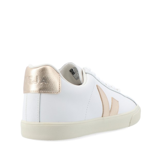Veja Esplar Logo Leather Extra-white Platine