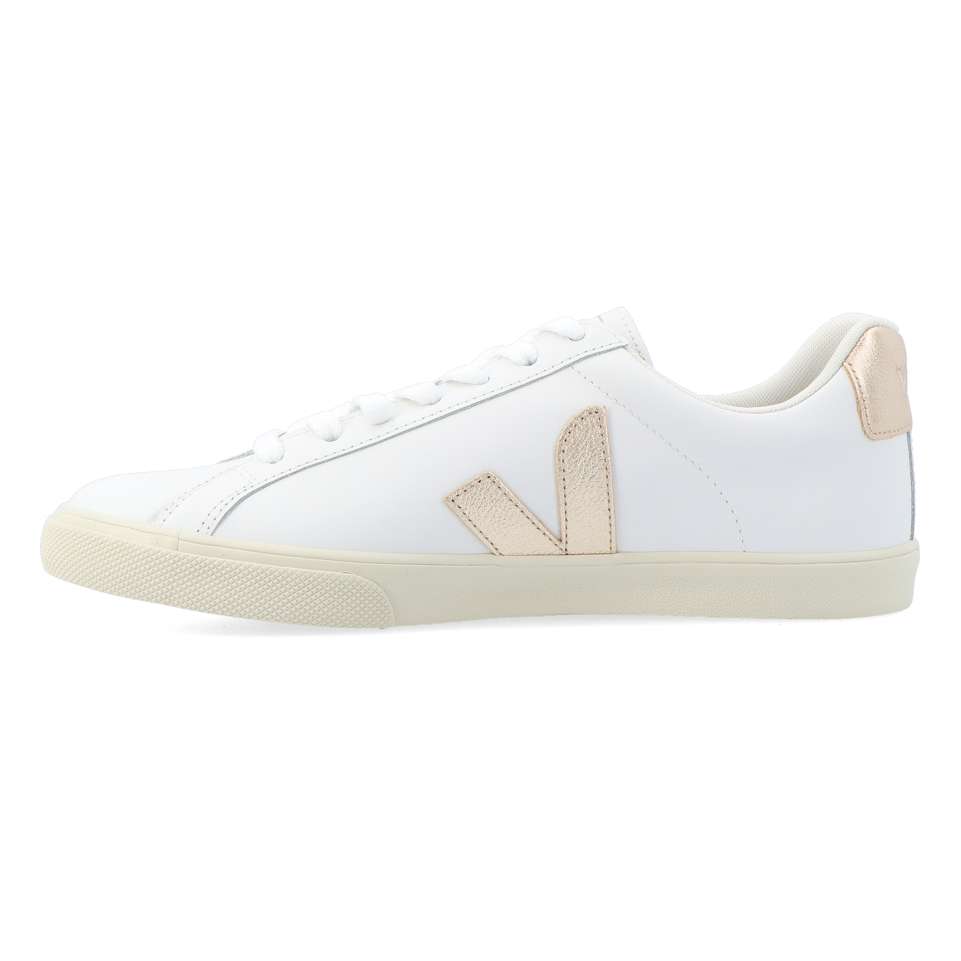Veja Esplar Logo Leather Extra-white Platine