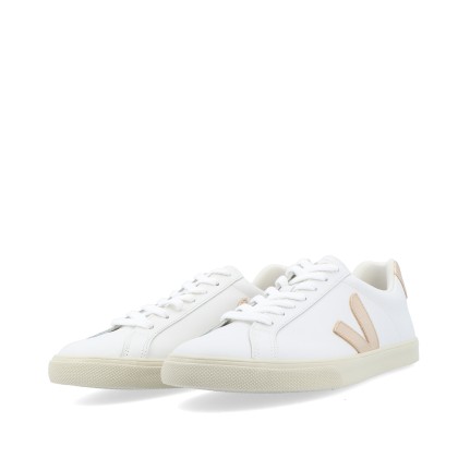 Veja Esplar Logo Leather Extra-white Platine Veja Esplar Logo Leather Extra-white Platine