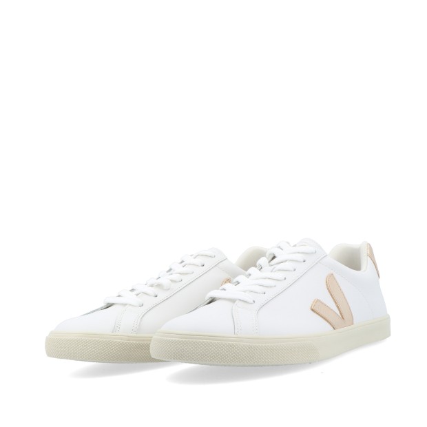 Veja Esplar Logo Leather Extra-white Platine