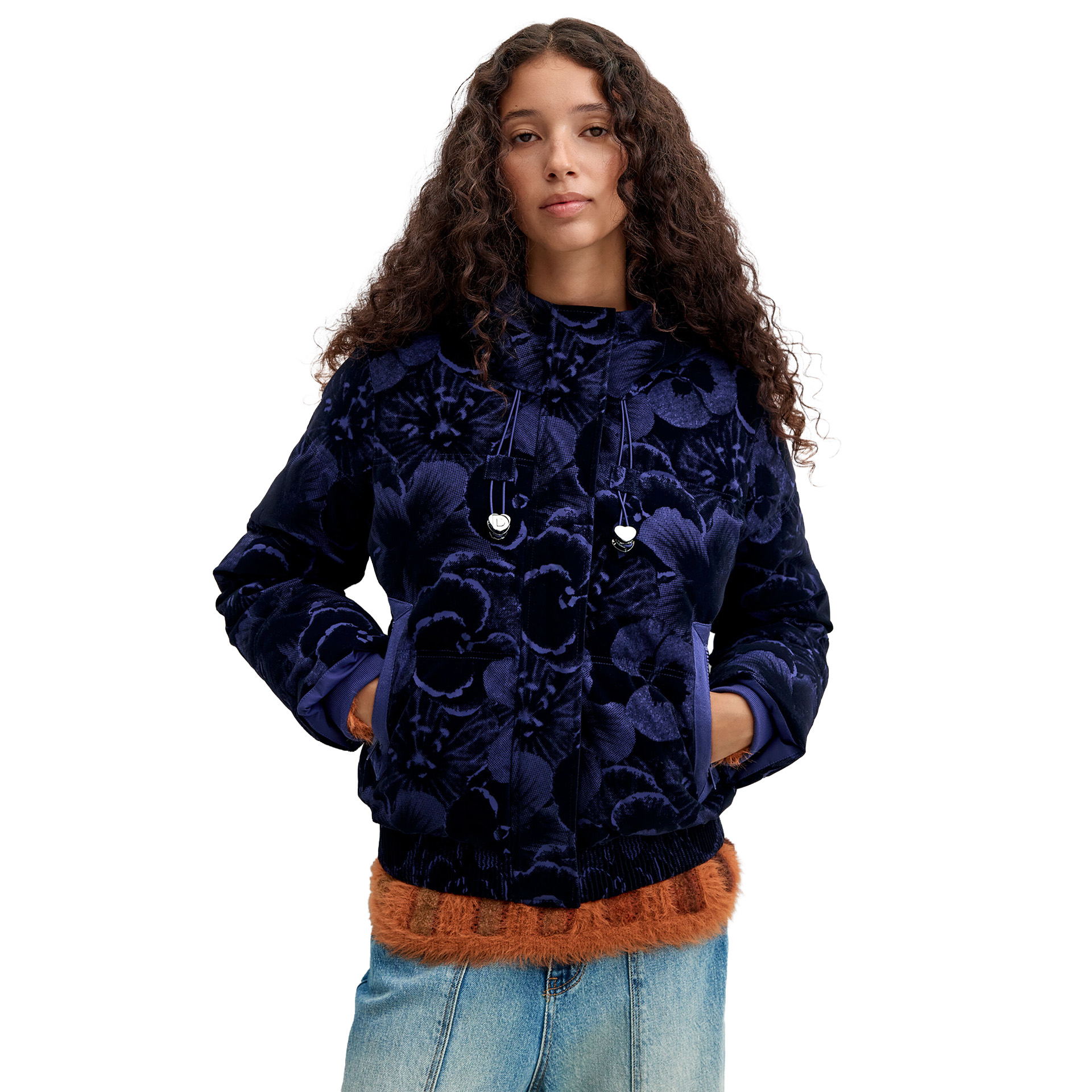 Desigual Casaco Ibiscus Navy