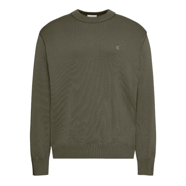 Calvin Klein Sweat Classic Cttn Crew Neck Olive Night