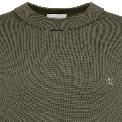 Calvin Klein Sweat Classic Cttn Crew Neck Olive Night Calvin Klein Sweat Classic Cttn Crew Neck Olive Night