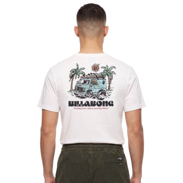 Billabong T-shirt Rush To Relax Take Down White