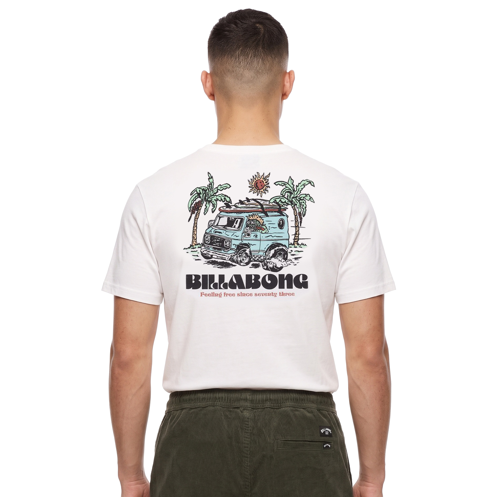 Billabong T-shirt Rush To Relax Take Down White