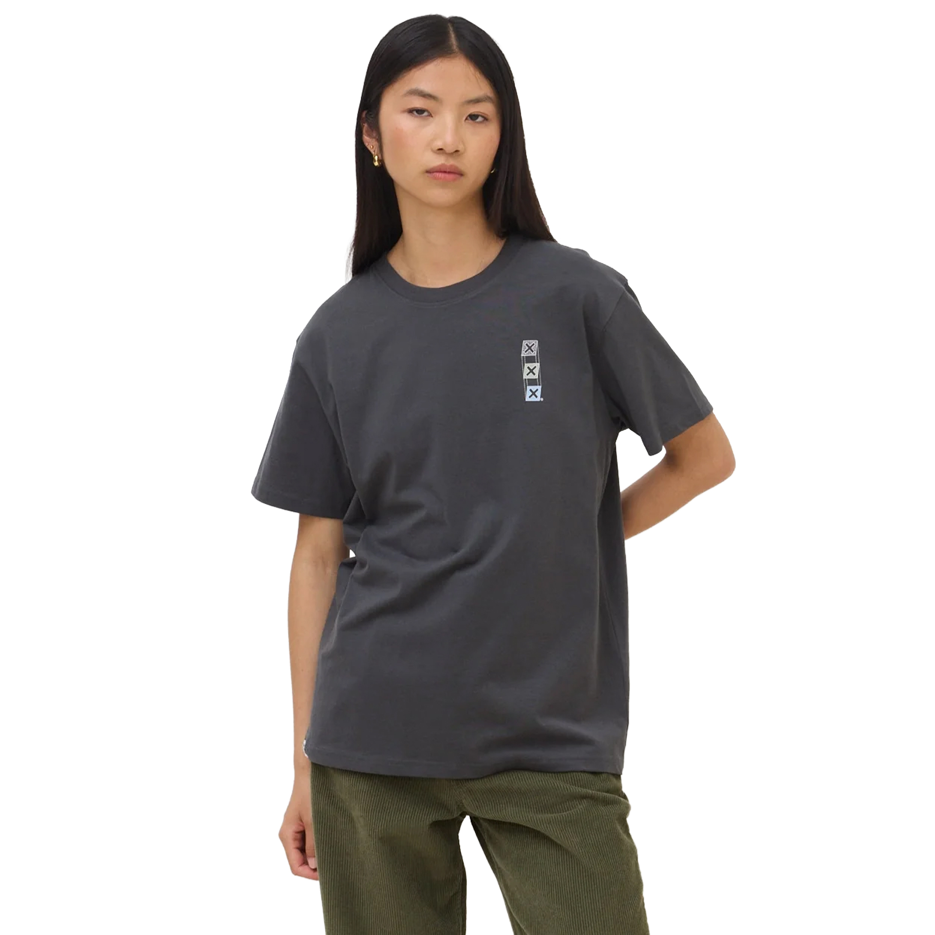 Blue Banana T-shirt Map Anthracite