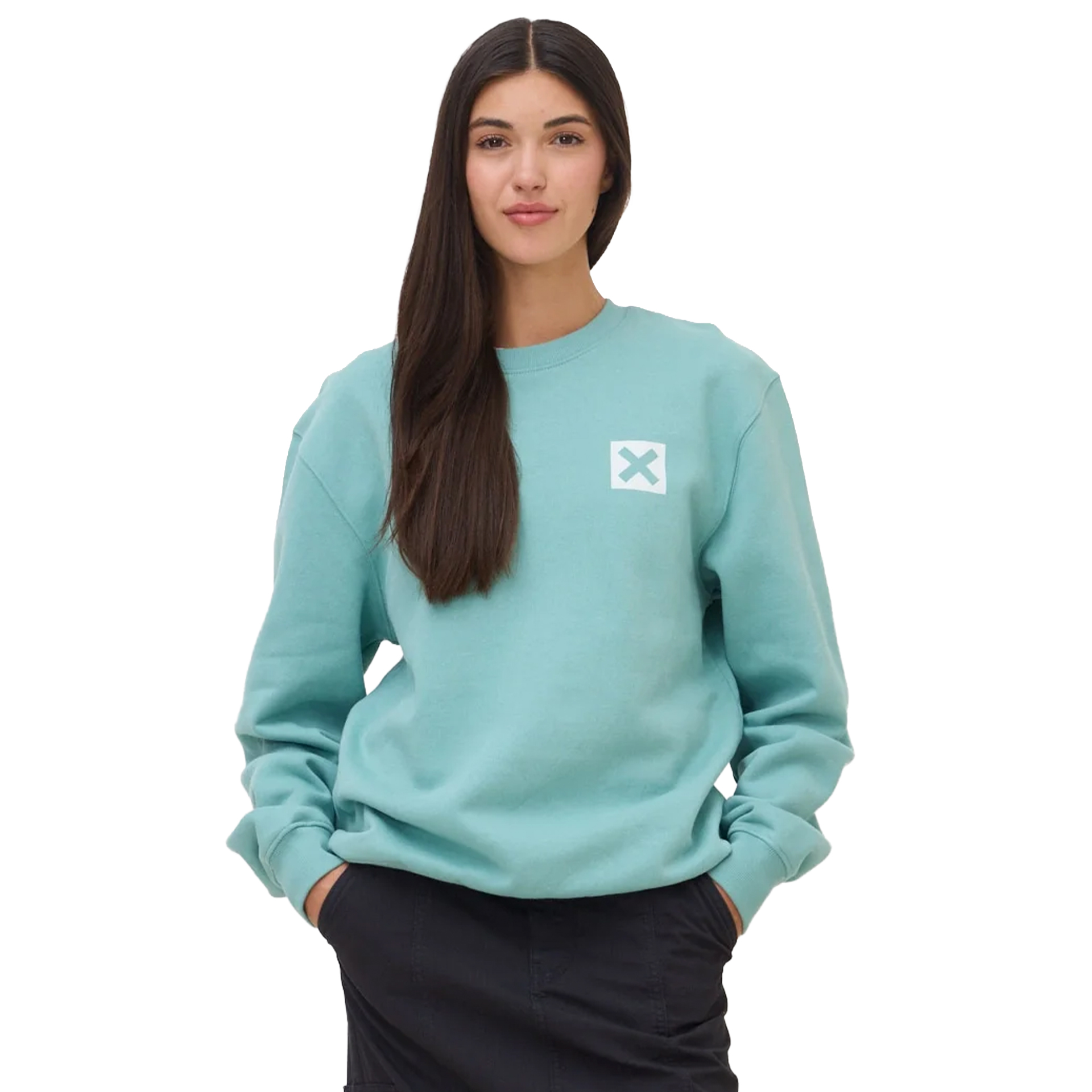Blue Banana Sweat Nature Crew Dusty Acqua
