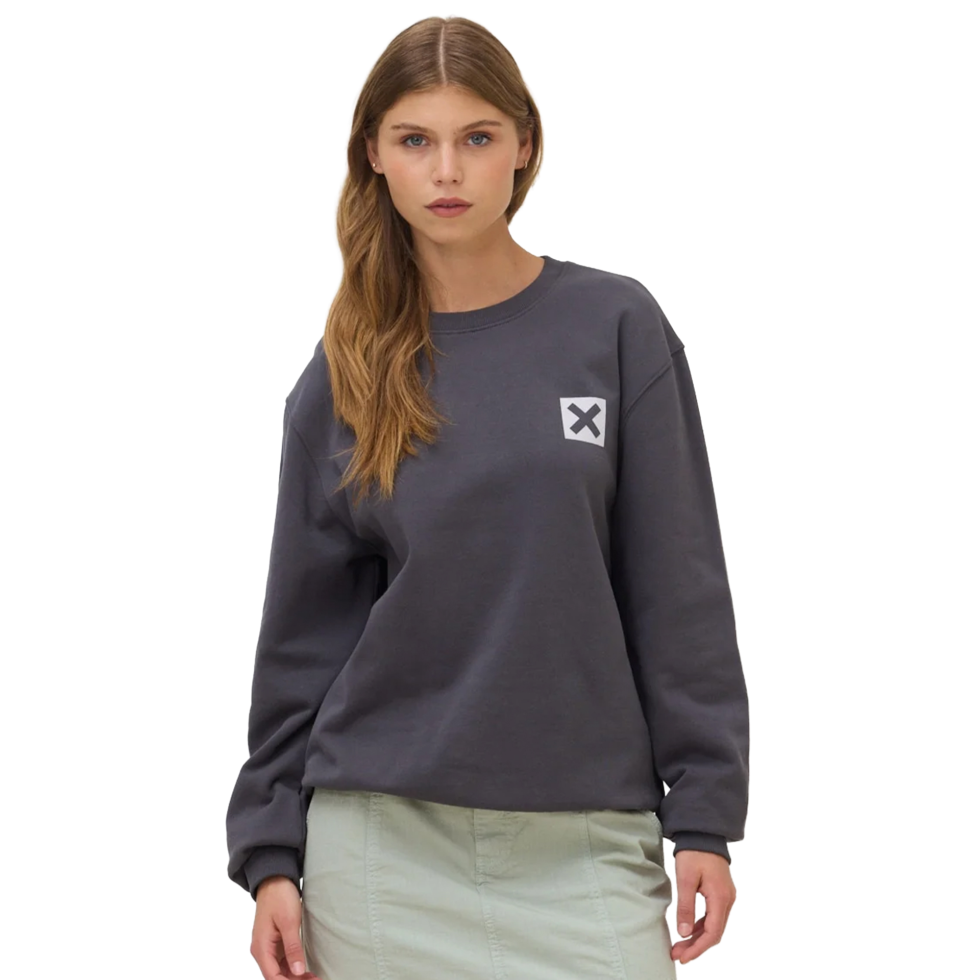 Blue Banana Sweat Nature Crew Anthracite