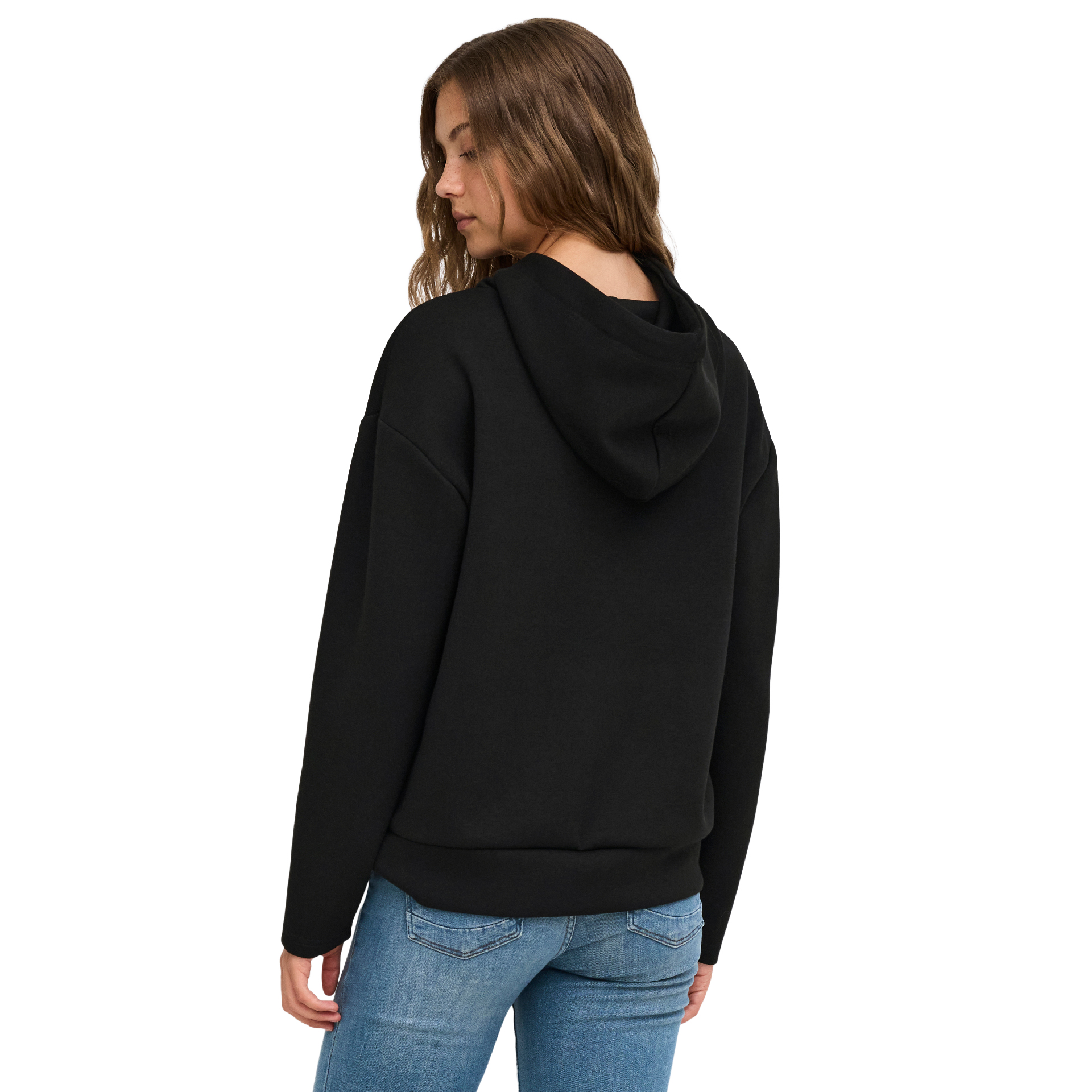 Only Sweat Fancy Hood String Black Dtm Strings Mix Silver Stones