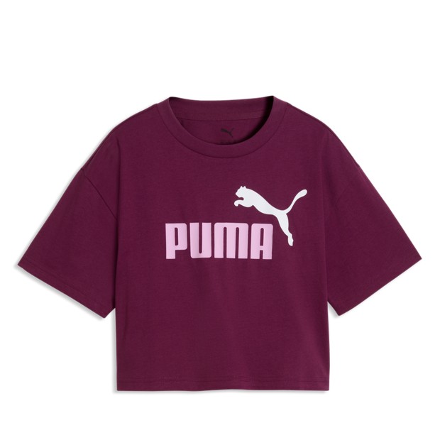 Puma T-shirt Ess 2 Color No. 1 Logo Short Length Fuchsia Glow